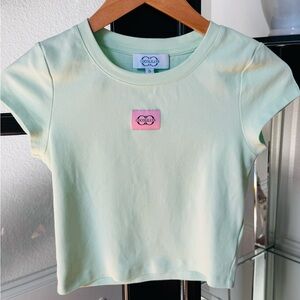 💚 S Cocolilly’s Baby Tee Mint Green shirt Sold Out!